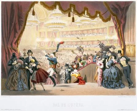 Paris Museums, Opera Bal Stock Photos