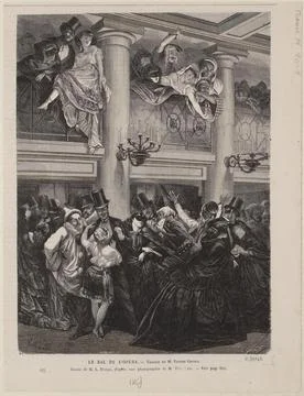 Paris Museums, The opera ball. Stock Photos