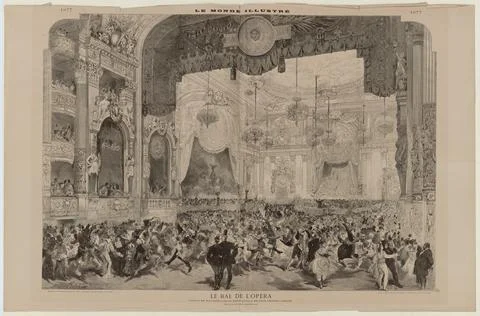 Paris museums, The opera ball. Foto stock