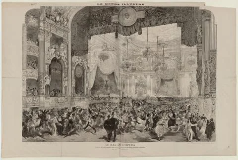 Paris museums, The opera ball. Foto stock