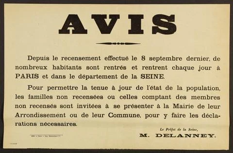 Paris Museums, Opinion, since the census made on September 8, many inhabitants h Stock Photos