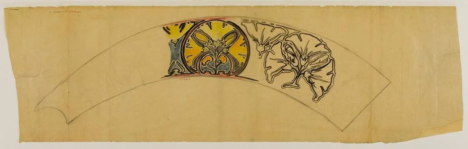 Paris Museums, Pattern for around a circular panel for jewelery Fouquet Stock Photos