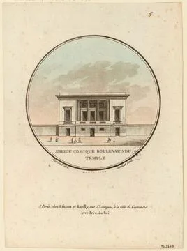 Paris Museums, Picturesque views of the main buildings of Paris n 5: comic ambig Fotos de archivo