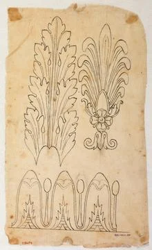 Paris Museums, Plant patterns Stock Photos