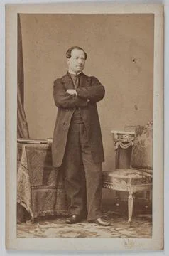 Paris Museums, Portrait of E. Nathan, actor and singer at the comic opera and th Foto stock