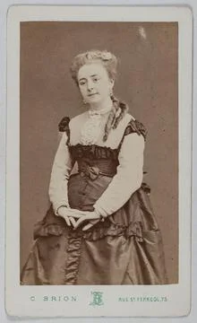 Paris Museums, Portrait of Miss Gelos (actress) Stock Photos