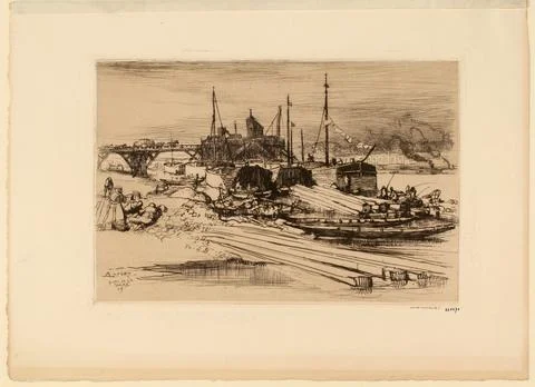 Paris Museums, Query of the train station: Public landfill, 1908 (dummy title) Stock Photos