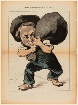 Paris museums, The Redhead Moon / First Year - N 42 / Sunday 23 September 1877 / Stock-Fotos