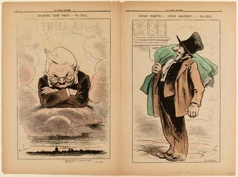 Paris museums, The Redhead Moon / First Year - N 46 / Sunday 21 October 1877 / S Stock Photos