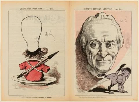 Paris museums, The Redhead Moon / Second Year - N 77 / Sunday 26 May 1878 / The Fotos Stock