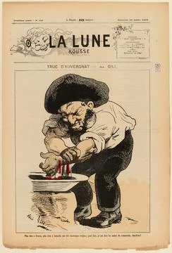 Paris Museums, The Redhead Moon / Third Year - N 137 / Sunday July 20, 1879 / Au Stock Photos
