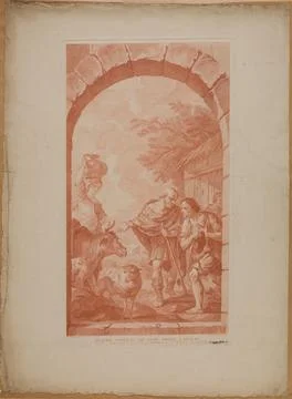 Paris Museums, Second table on the side right side Stock Photos