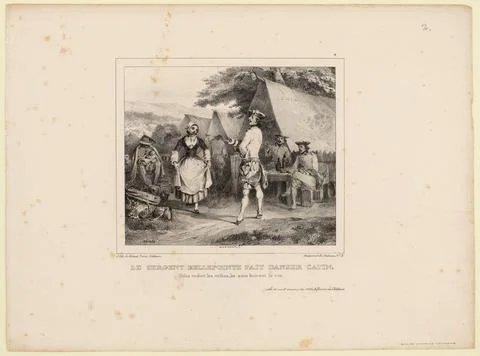 Paris Museums, The sergeant Bellepointe makes dancing cating ... / 1 ??(register 写真素材