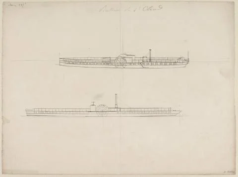 Paris Museums, St. Cloud Boats Stock-Fotos