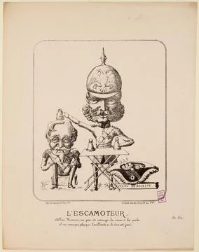 Paris Museums, The stamper. 写真素材