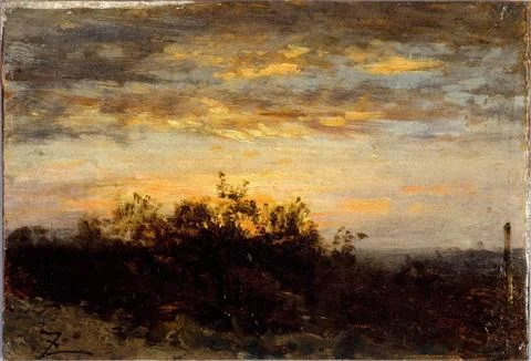 Paris Museums, Sunset 스톡 사진