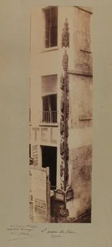 Paris Museums, The tree of Jesse, angle of the rue Saint-Denis and the rue des P 스톡 사진