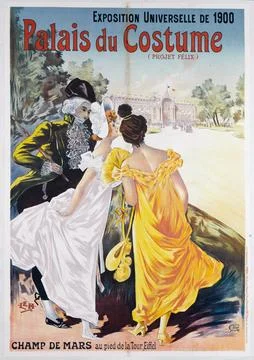 Paris Museums, Universal Exhibition of 1900, Costume Palace, Champ de Mars Stock Photos