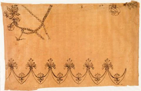 Paris Museums, Vegetable pattern Stock Photos