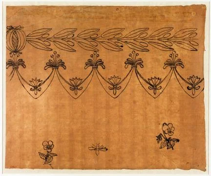 Paris Museums, Vegetable pattern Stockfoto's