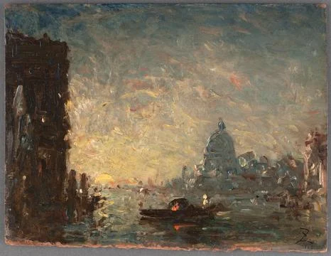 Paris Museums, Venice, sunset Stock Photos