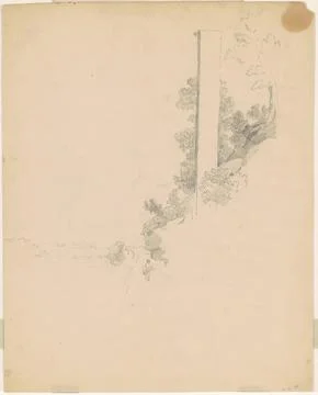 Paris Museums, William E Winner, Landscape verso, c 1880 스톡 사진