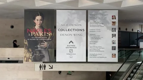 Paris, Naples bring together great works of Italian Renaissance at Louvre, París Stock Footage 243109247