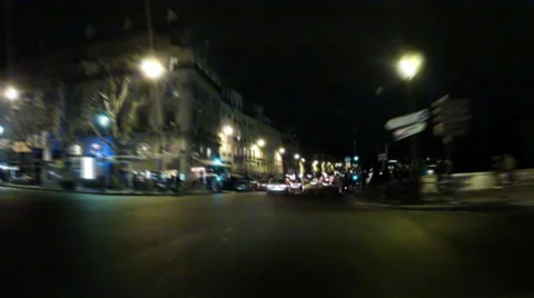 Paris By Night 08 Stock Footage 38111781