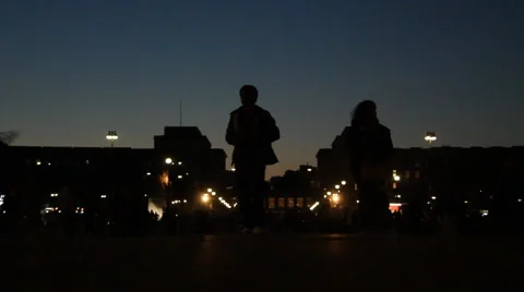 Paris by Night Stock Footage 4667031