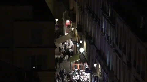 Paris by Night Stock Footage 30764707