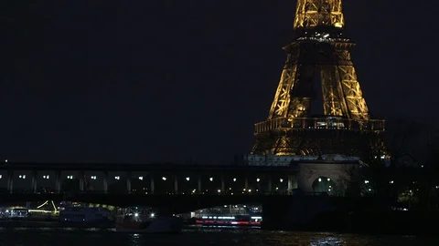 Paris by night Stock Footage 101874017