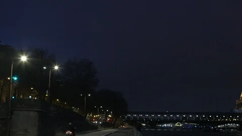 Paris by night Stock Footage 101874048