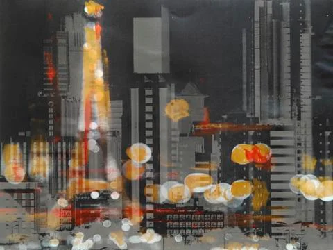 Paris night Stock Illustration