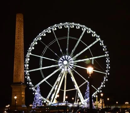 Paris in night Stock Photos