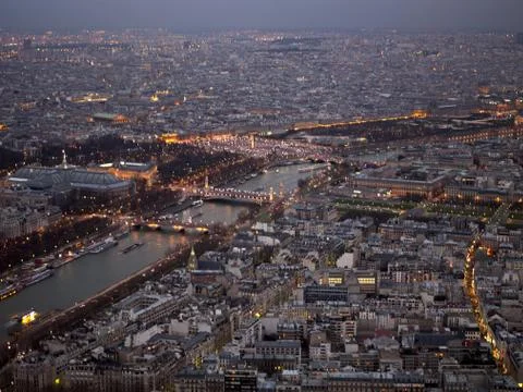 Paris at night Stock Photos