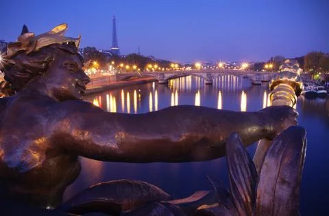 Paris by night Stock-Fotos