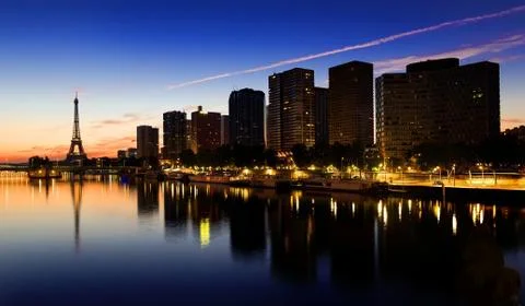 Paris at night Stock Photos