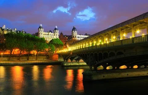 Paris at night Stock Photos
