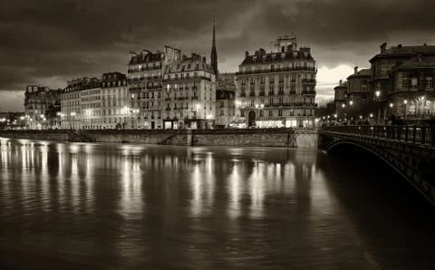 Paris by night. Stock Photos