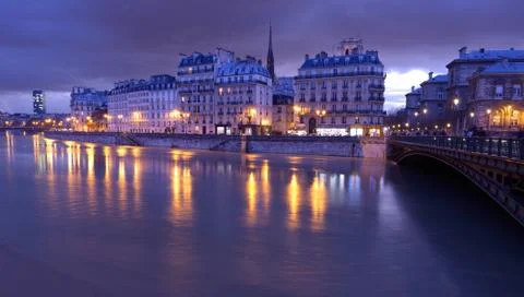 Paris by night. Stock Photos