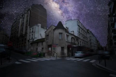Paris at night Foto stock