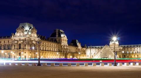 Paris at Night Stock Photos