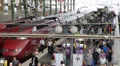 Paris North Station Busy Business Corporate People Commuters Walking Passing Day HD Footage