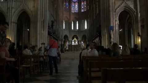 Paris Nortre Dame Stock Footage 55881477