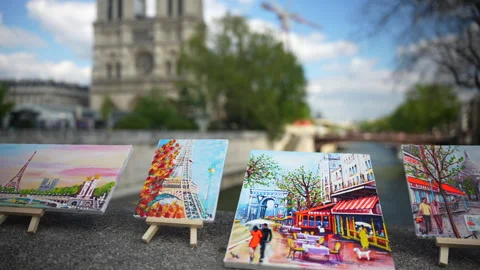 Paris, Notre Dame de Paris Overview view 06.21.024 Stock Footage 280259744