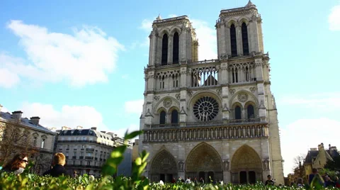 Paris: Notre Dame Stock Footage 35187501