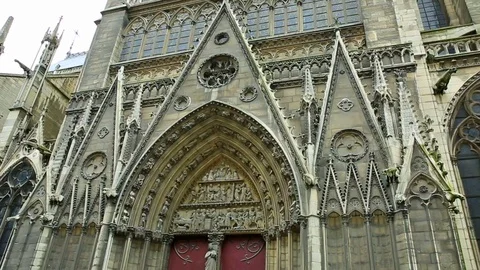 Paris Notre Dame Stock Footage 92891830