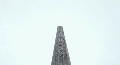 Paris Obelisk at the Farris wheel. Stock Footage 68494584