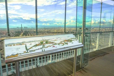 Paris observation deck Foto stock
