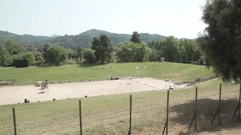Paris Olympic flame to be lit in Greece's Ancient Olympia Stock Footage 276727741